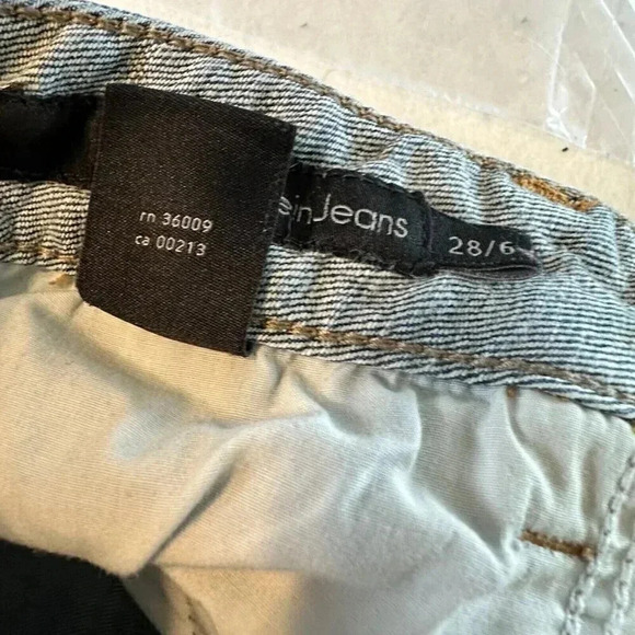 Calvin Klein Jeans Lean Boot Women's 28/6 Blue 5-Pocket Low Rise Medium Wash - Picture 15 of 15